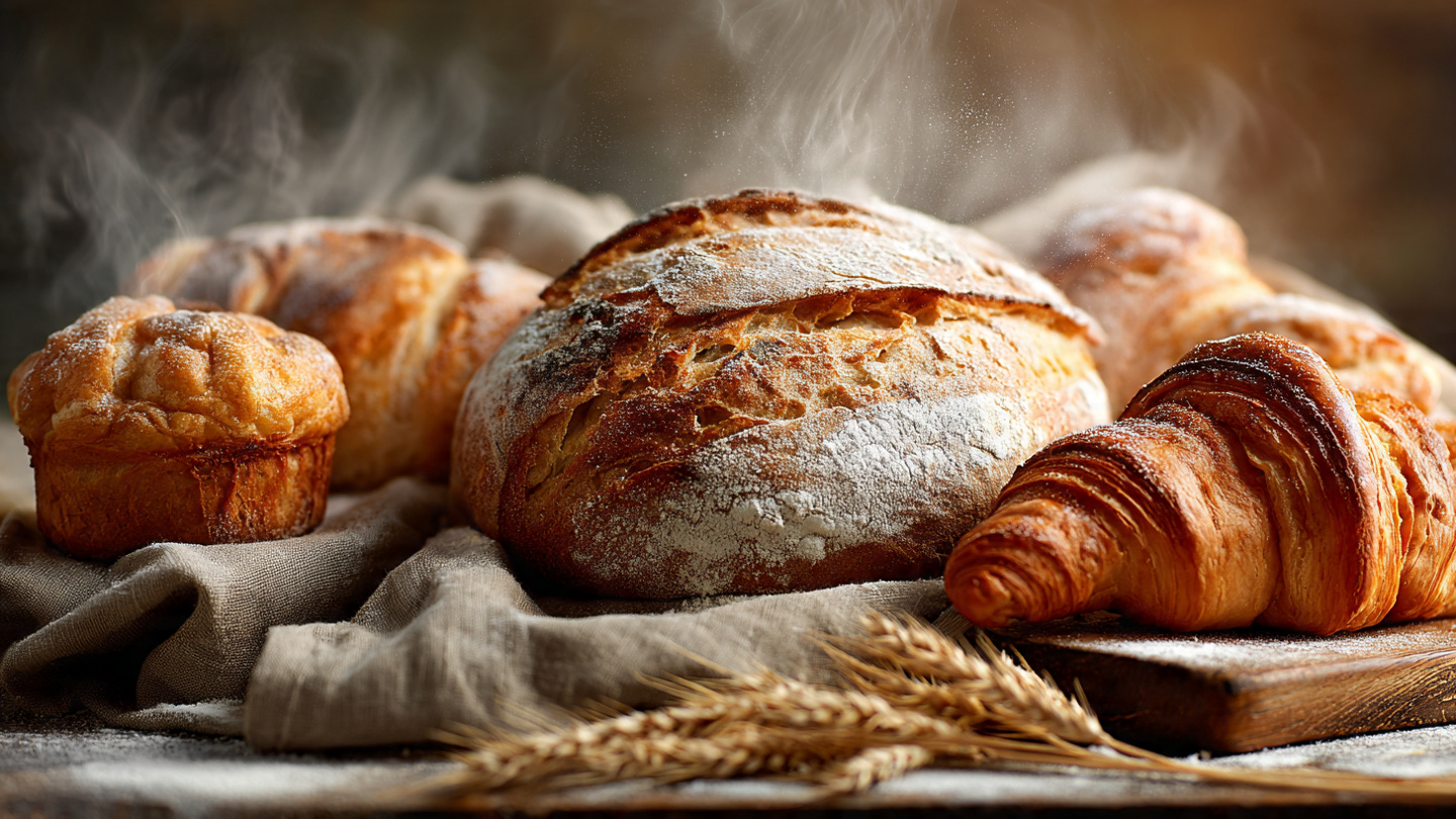 Homemade breads, rolls, pastries, and baked goods from scratch. From crusty artisan loaves to sweet treats.