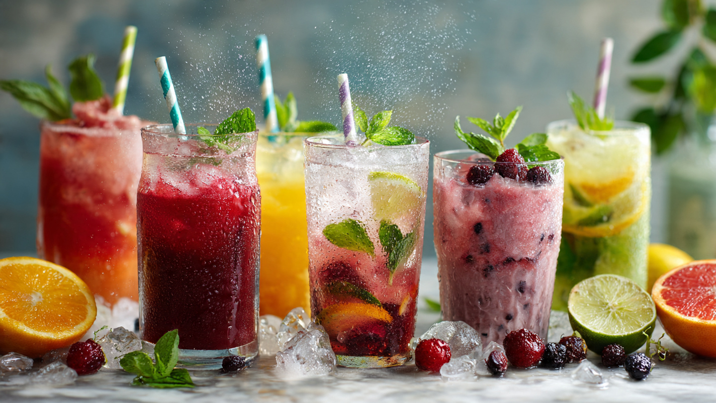Refreshing drinks, smoothies, cocktails, coffee, tea, and homemade beverages for every occasion and season.