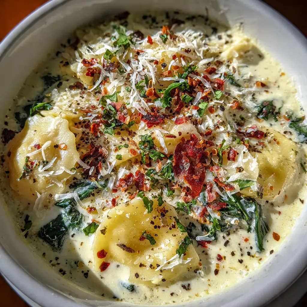 Creamy White Lasagna Soup