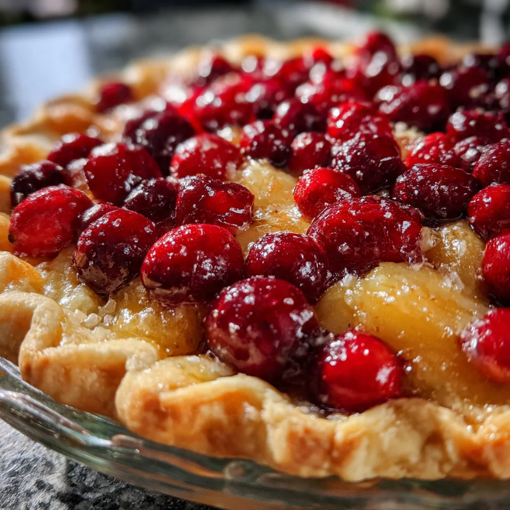 Buttery Cranberry Pie