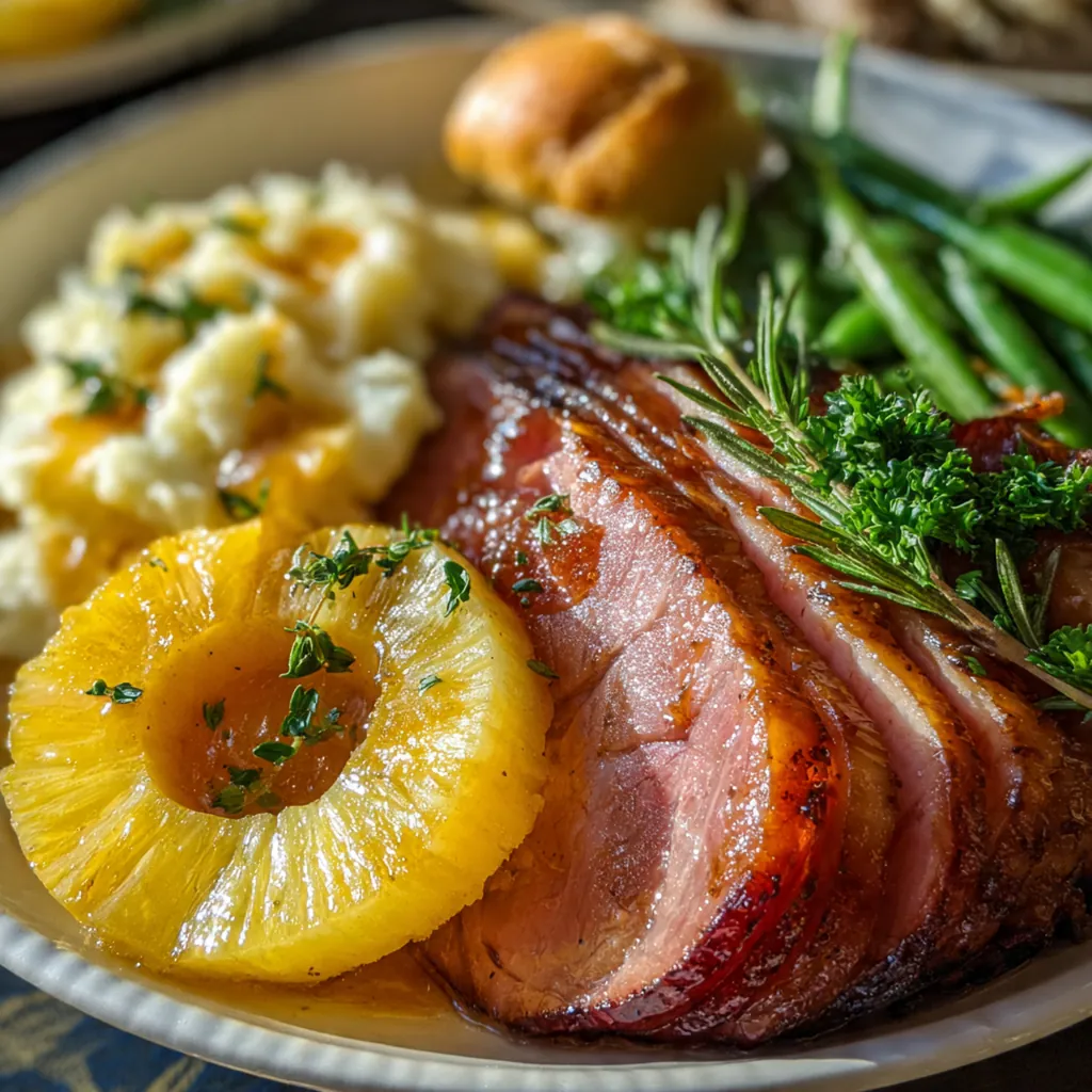 Ham christmas dinner