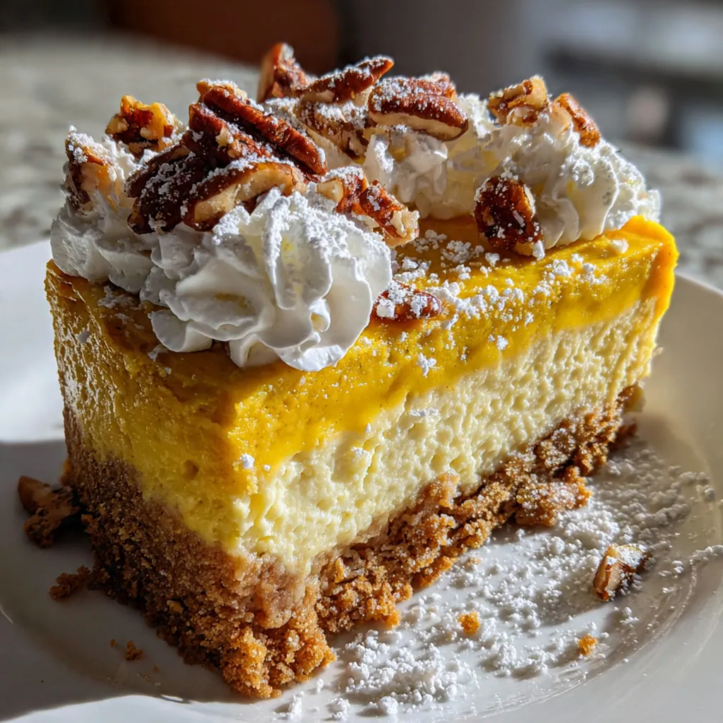 Double Layer Pumpkin Cheesecake
