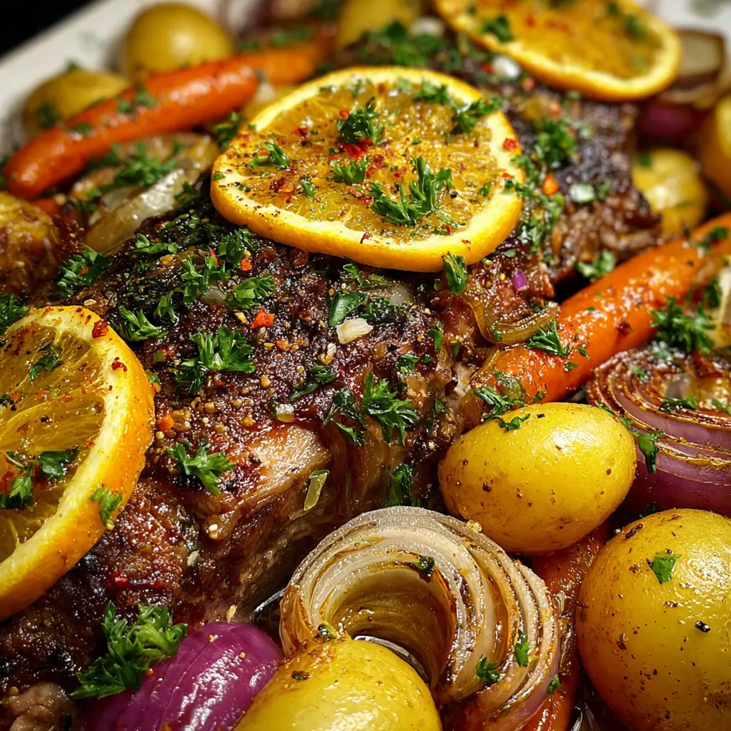 Greek Orange Roast Lamb