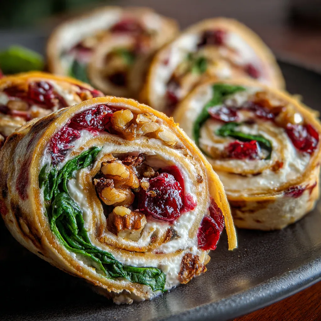 Christmas Cranberry Roll Ups