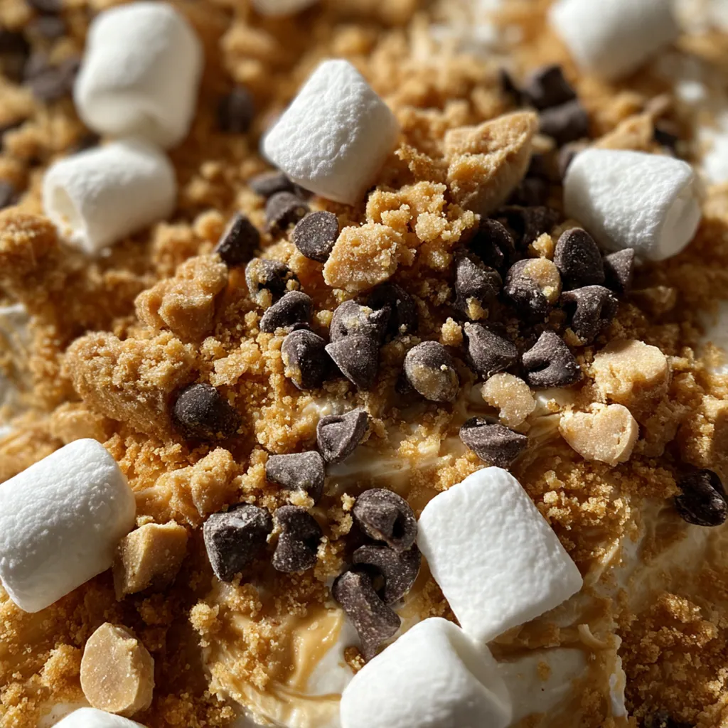 Close-up of a classic peanut butter cookie with a Hershey's Kiss melting into its cracked surface
