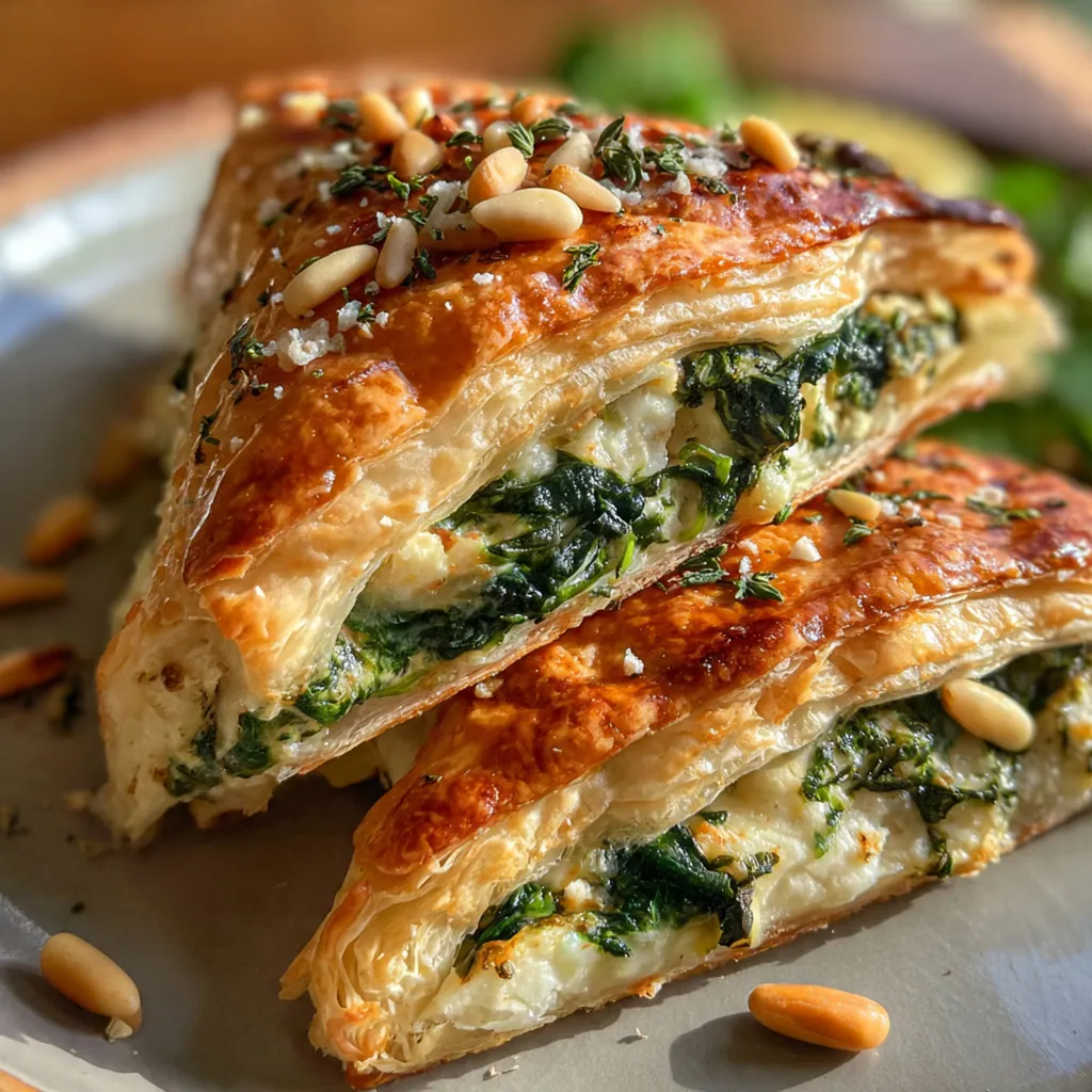 Spinach and Ricotta Puff Pastry Christmas Tree