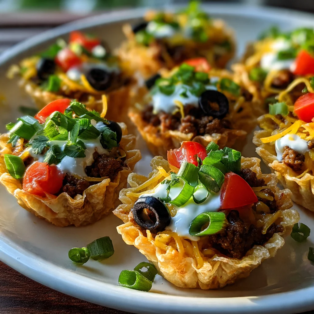 A platter of golden brown Taco Ranch Bites sprinkled with seasoning, fresh cilantro, and dipping sauces