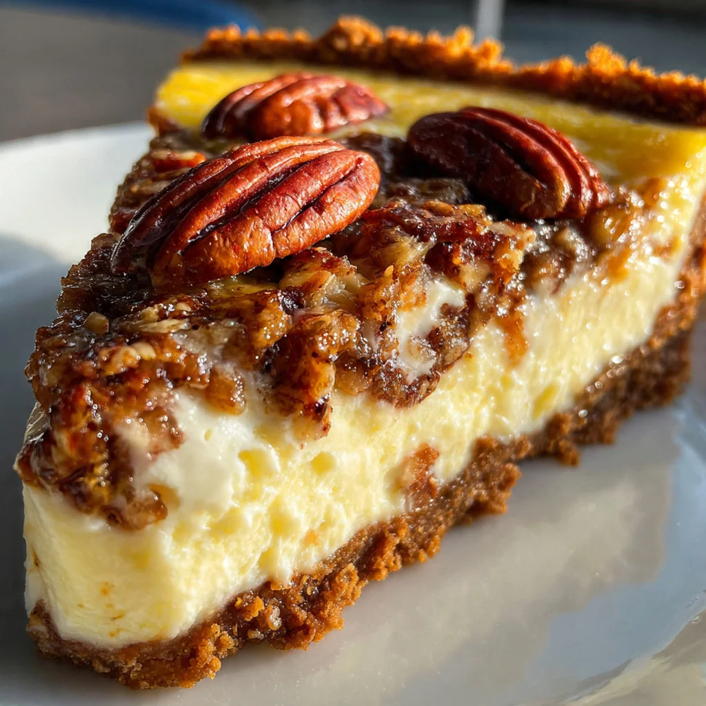 Cheesecake pecan pie