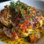 Herb Roasted Chicken Wine Sauce