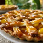 Apple pie with lemon curd