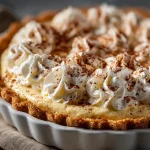Eggnog pie with cream cheese