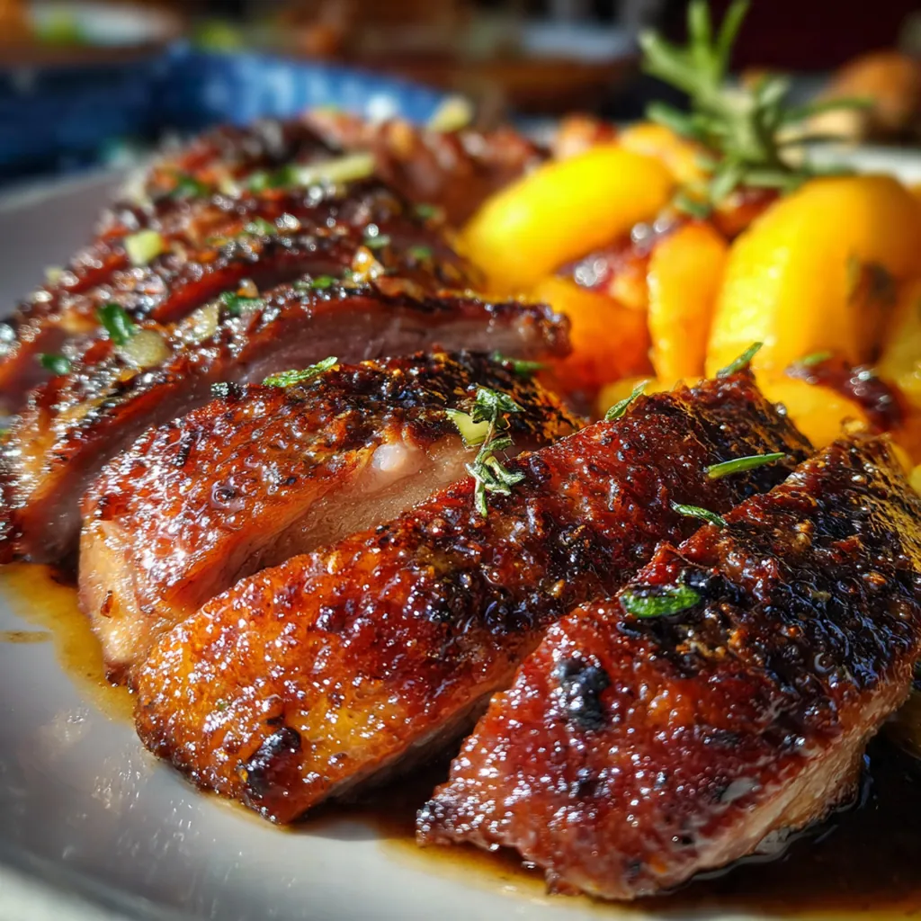 Roasted duck