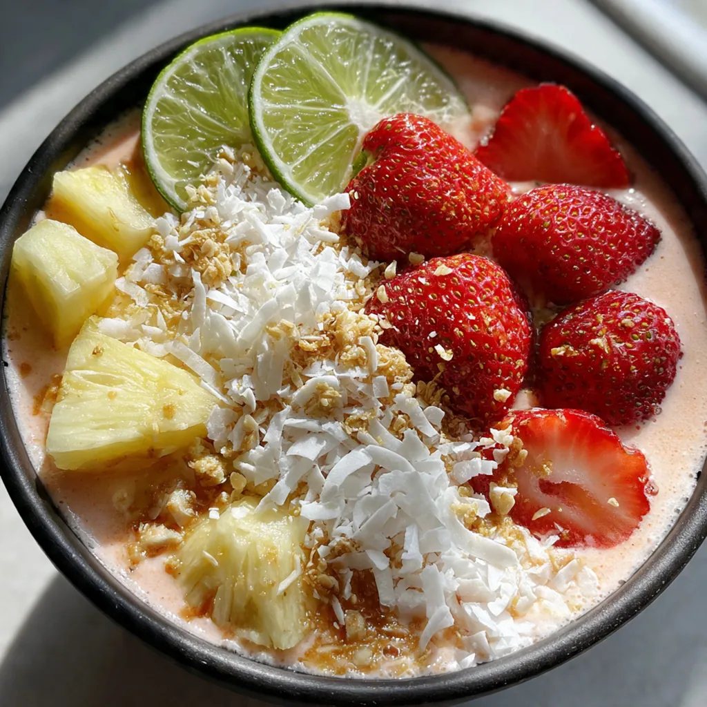 Strawberry Pina Colada Smoothie