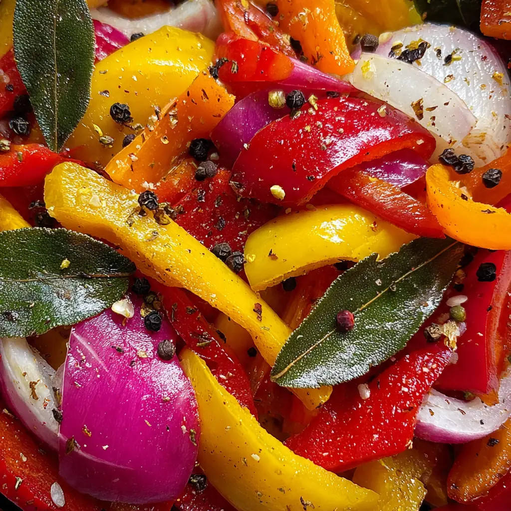 Pickled Sweet Peppers Onions