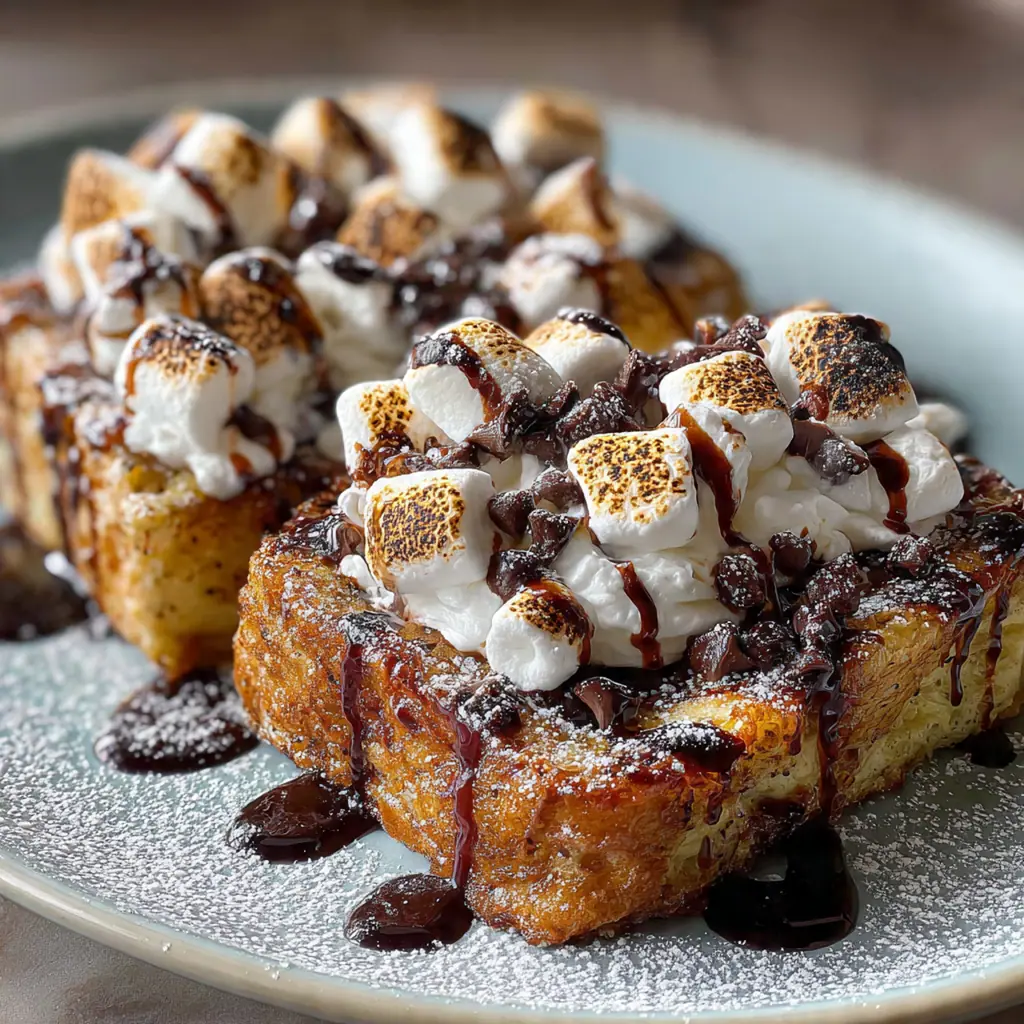 Marshmallow Hot Chocolate French Toast Bites
