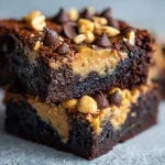 Fudgy Peanut Butter Brownies