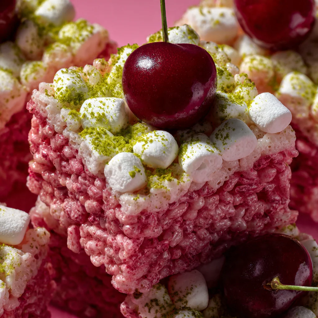 Cherry Rice Krispie Treats