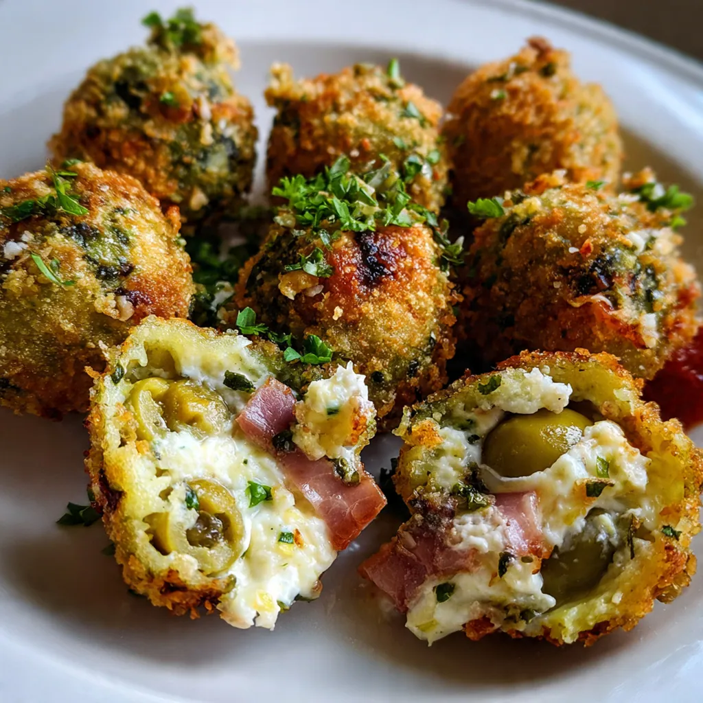 Italian Fried Stuffed Olives