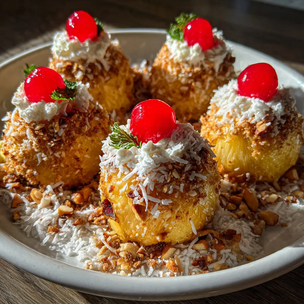 Overhead shot of ingredients for Pineapple Christmas Balls including crushed pineapple, coconut, and vanilla wafers