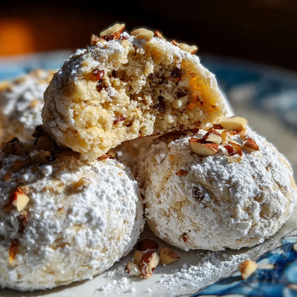 Close-up of a single soft anginetti cookie with a cracked surface and a perfect lemon glaze drip
