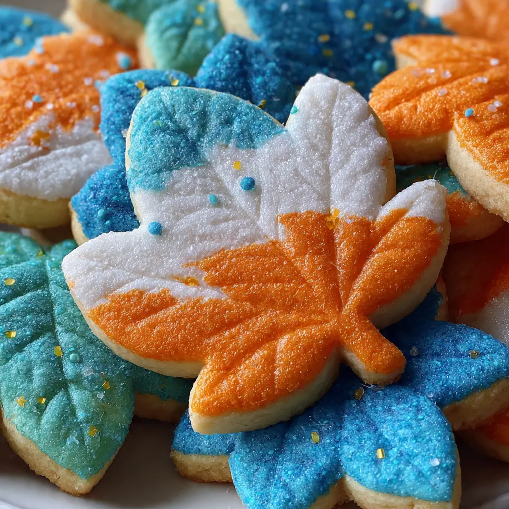 A rustic wooden board filled with undecorated soft sugar cookie cutouts next to bowls of icing and sprinkles