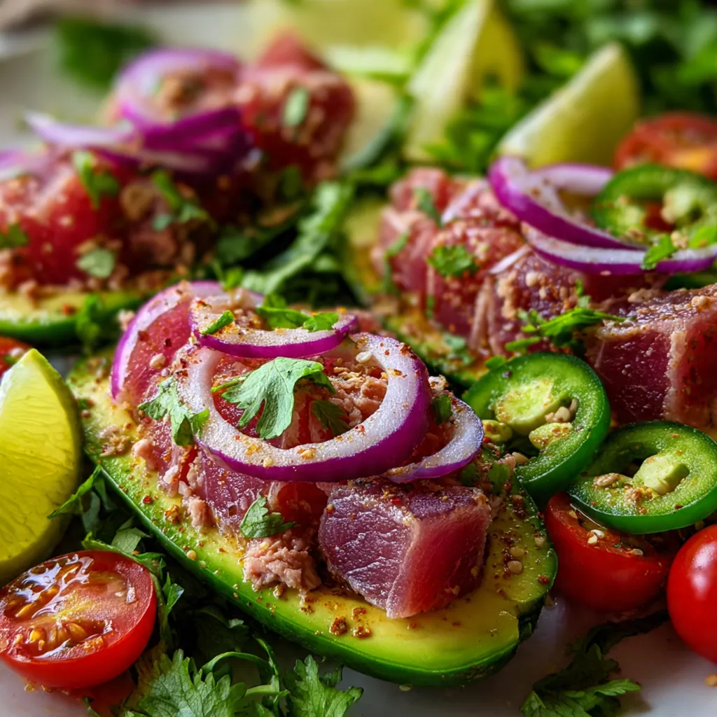 Tuna Avocado Boats