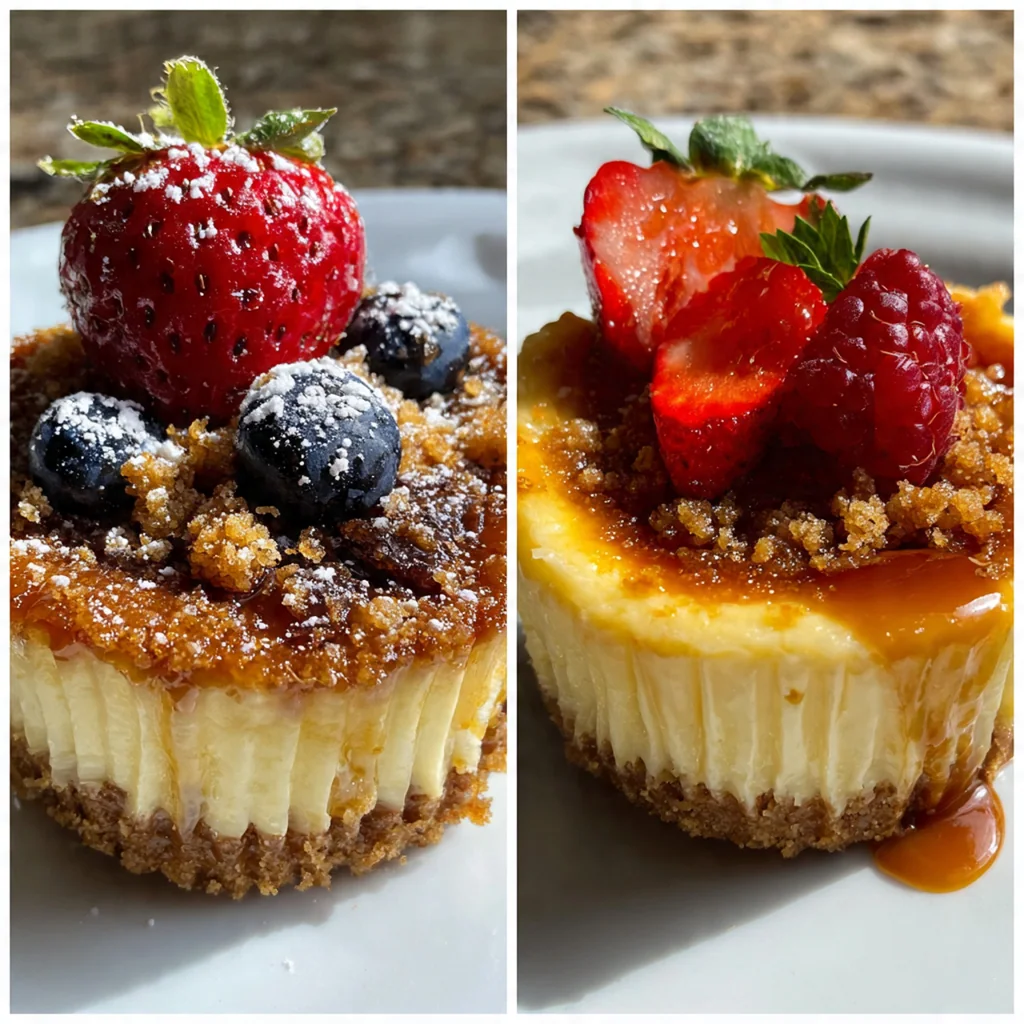 Vanilla Bean Creme Brulee Cheesecake Cupcakes