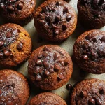 Molten Chocolate Pumpkin Muffins