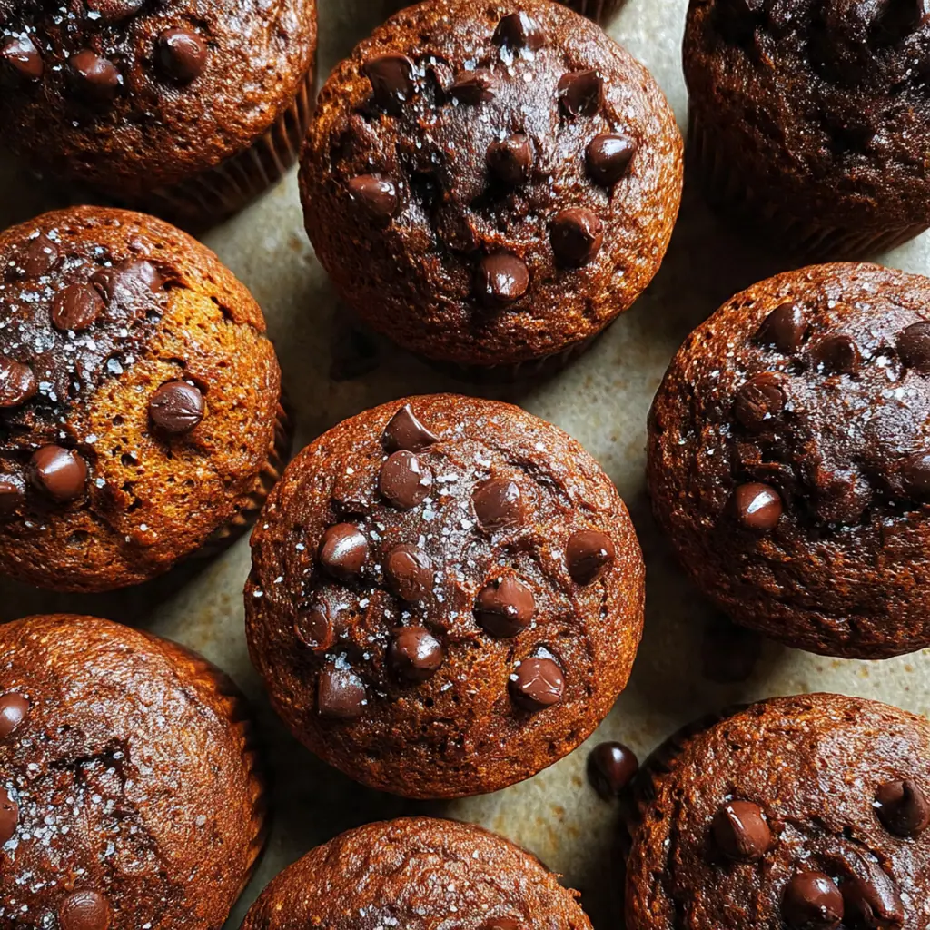 Molten Chocolate Pumpkin Muffins