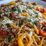 Baked Pizza Spaghetti
