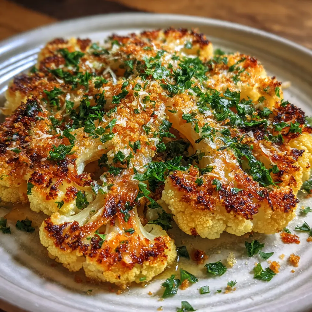 Cheesy Cauliflower Steaks